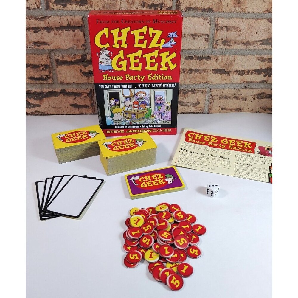 Chez Geek: House Party Edition - Steve Jackson Card Games - COMPLETE